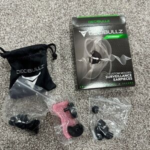 Brand New Black Custom Molded Earpieces